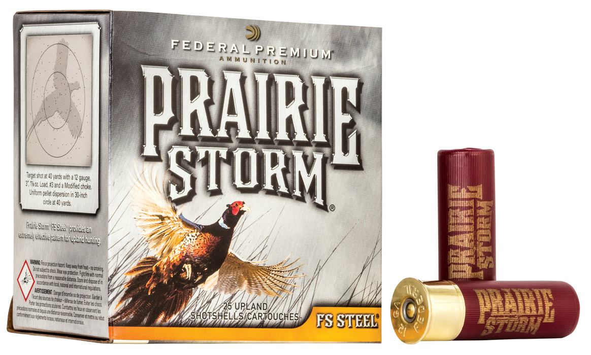 Federal Premium Prairie Storm FS 20 Gauge 3" 7/8 Oz 3 Shot 25 Per Box