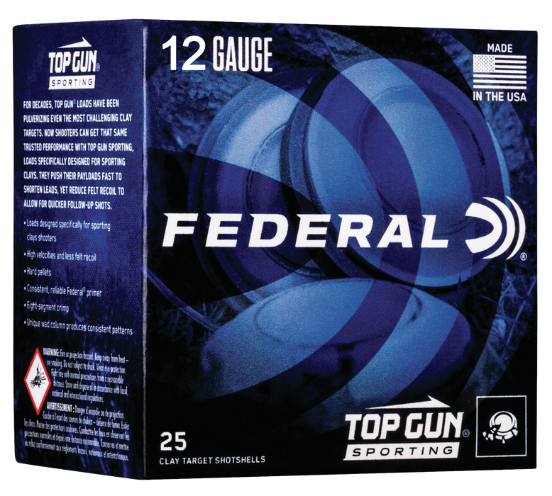 Federal Top Gun 12 Gauge 2.75" 1 oz 7.5 Shot 25 Per Box