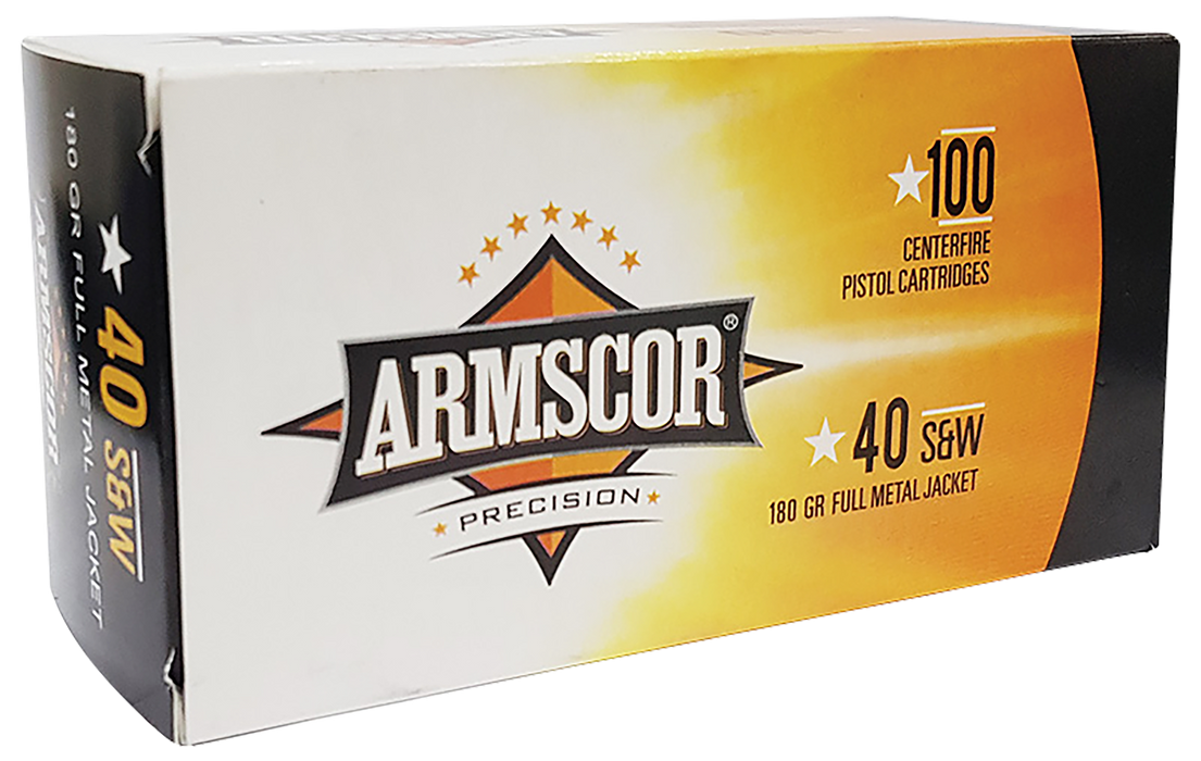 Armscor Precision Value Pack .40 S&W 180 gr Full Metal Jacket 100 Per Box