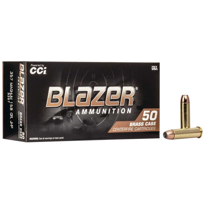 CCI Blazer Brass .357 Mag 158 gr Jacket Hollow Point 50 Per Box