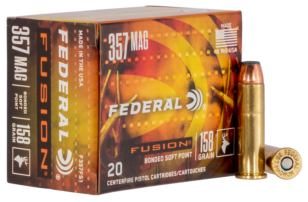 Federal Fusion Handgun .357 Mag 158 gr Fusion Soft Point - 20 Per Box