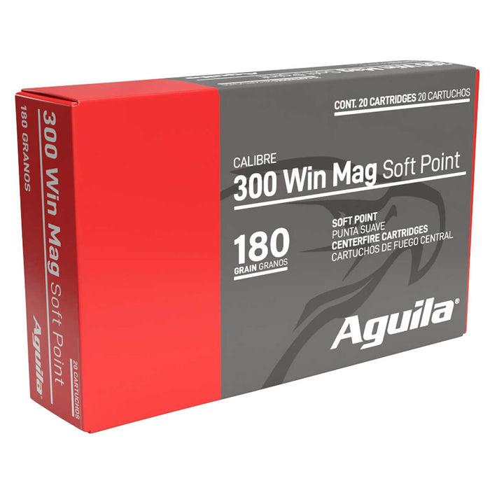 Aguila .300 Win Mag 180 gr Soft Point InterLock Boat Tail Soft Point 20 Per Box