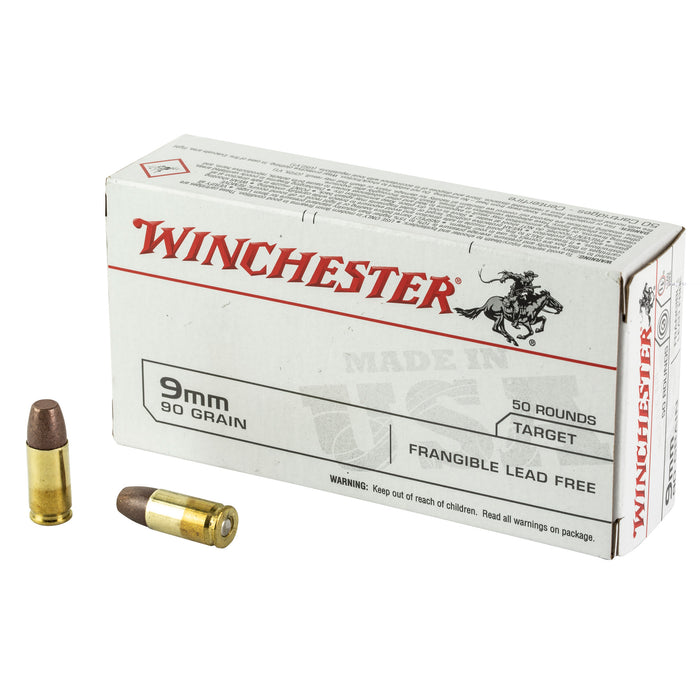 Winchester USA 9MM Luger 90 Grain Frangible Lead Free - 50 Round Box