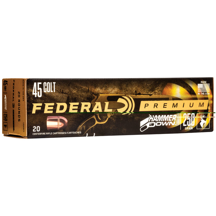 Federal Premium .45 Long Colt 250 Grain HammerDown Bonded Hollow Point 20 Round Box