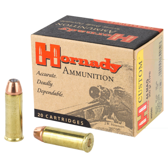 Hornady .44 Mag 200 Grain Custom XTP Ammunition 20 Round Box