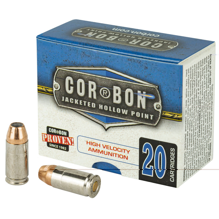Corbon Ammo 9MM Luger 90 Grain +P Jacketed Hollow Point 20 Round Box