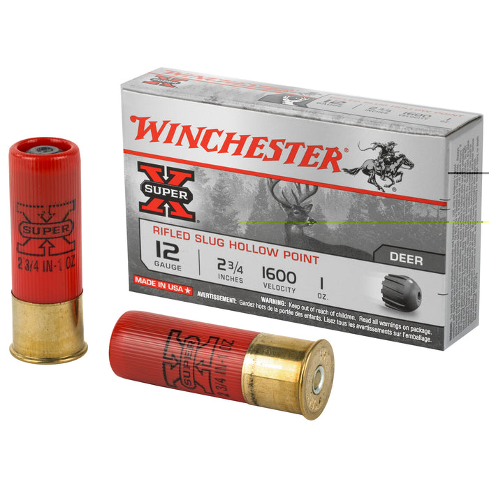 Winchester Ammunition Super-X 12 Gauge 2.75" 1oz. Slug - 5 Round Box