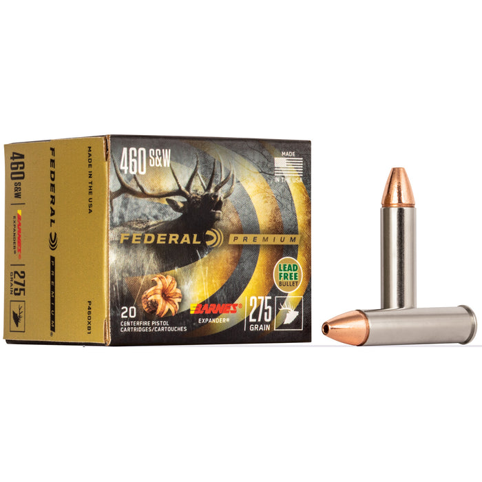 Federal Premium .460 S&W 275 Grain Barnes Expander Lead Free Ammunition 20 Round Box