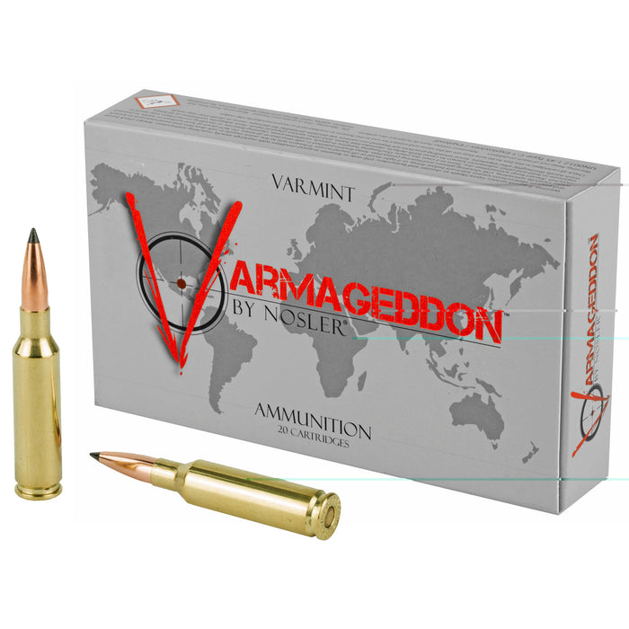 Nosler Varmageddon 6.5 Creedmoor 90 Grain Flat Base Tipped Ammunition 20 Round Box