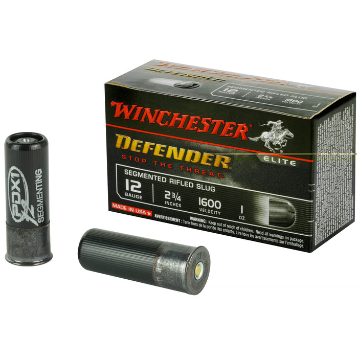 Winchester Ammunition 12 Gauge 2.75" 1 oz. Defender Supreme Elite Segmenting Slug 10 Round Box