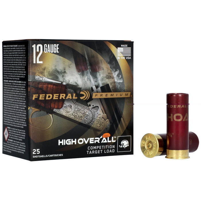 Federal Premium 12 Gauge 2.75" 3.25 Dram #7.5 High Over All Competition Target Load 25 Round Box