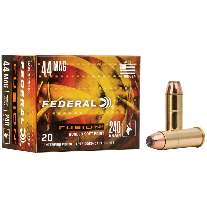 Federal Fusion .44 Magnum 240 Grain Hollow Point Ammunition 20 Round Box
