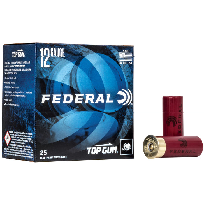 Federal Top Gun 12 Gauge 2.75" #8 Shot 1-1/8 oz - 25 Round Box