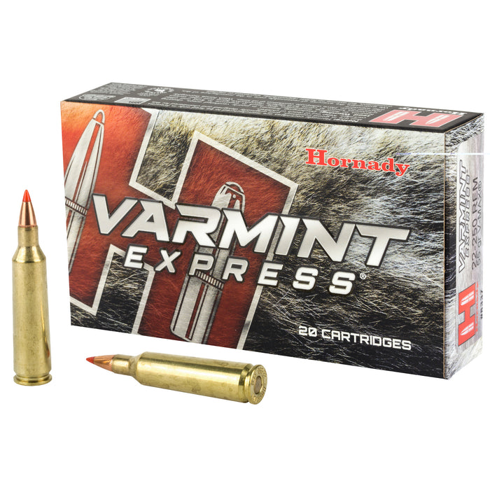 Hornady Varmit Express .22-250 Remington 55 Grain V-Max Ammunition 20 Round Box