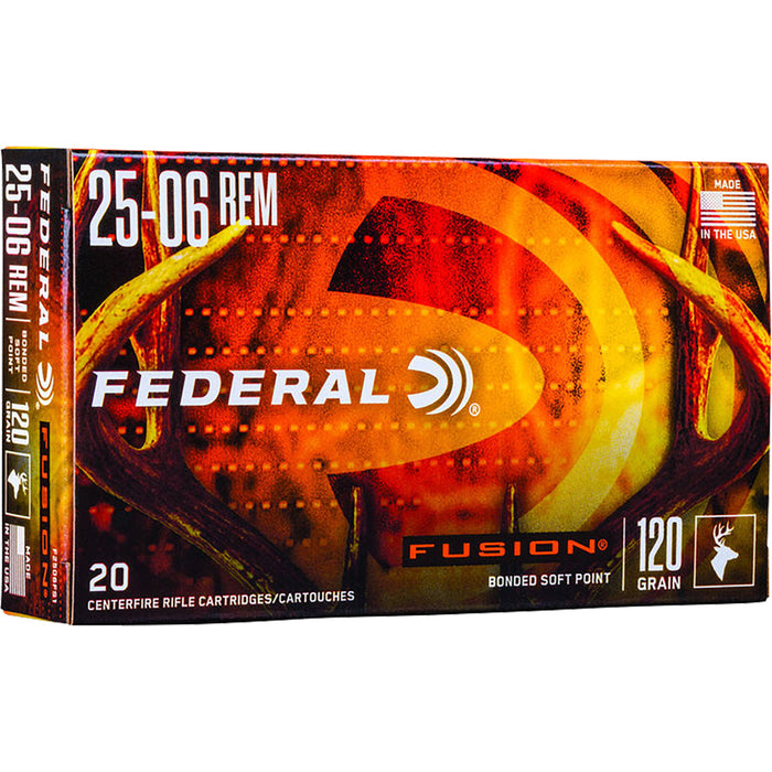 Federal Fusion Rifle .25-06 Rem 120 gr. Fusion Soft Point 20 Round Box
