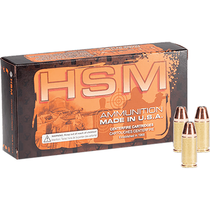 HSM .45 ACP 230 gr HP Magnum Ammunition 50 Per Box
