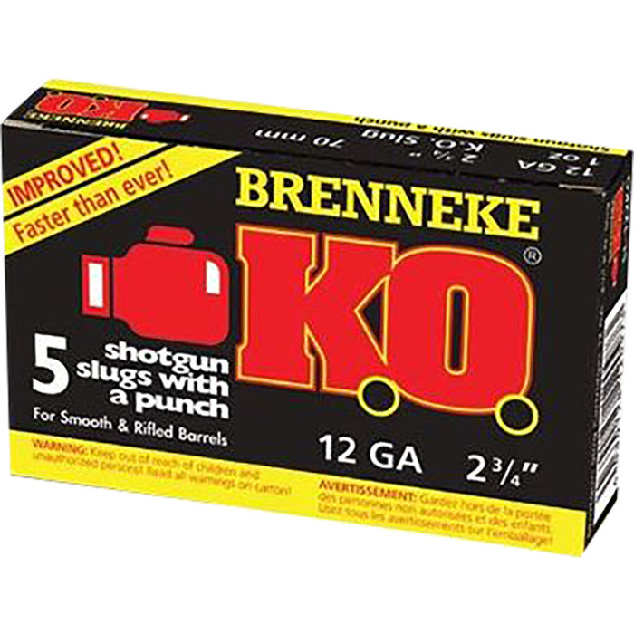 Brenneke KO Slugs 12 ga. 2 3/4 in. 1 oz. 5 Round Box