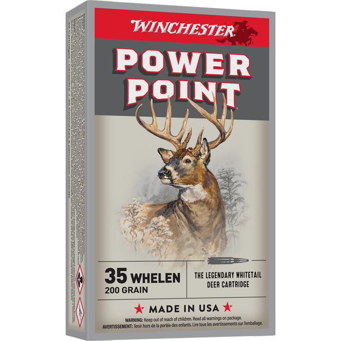 Winchester .35 Whelen 200 gr. Power Point Rifle Ammunition - 20 Per Box