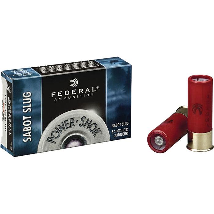 Federal Power-Shok 12 ga. 2.75 in. 1 oz. Sabot Slug Ammunition 5 Per Box
