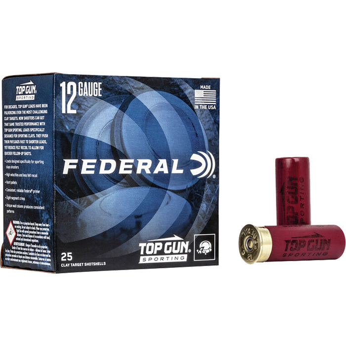 Federal Top Gun Sporting 12 ga. 2.75 in. 1 oz. 8 Shot 25 Per Box
