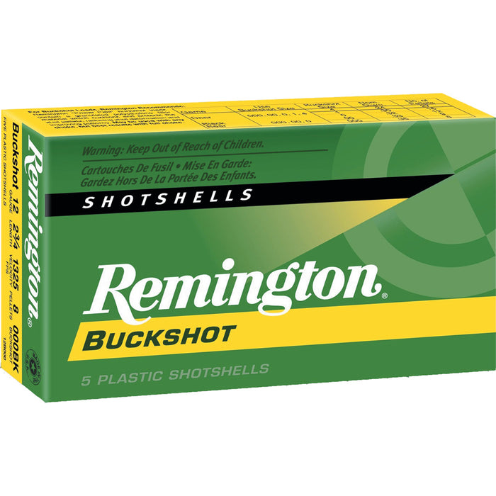 Remington Express Buckshot Loads 12 ga. 2.75 in. 8 Pellet 000 Buck 5 Per Box