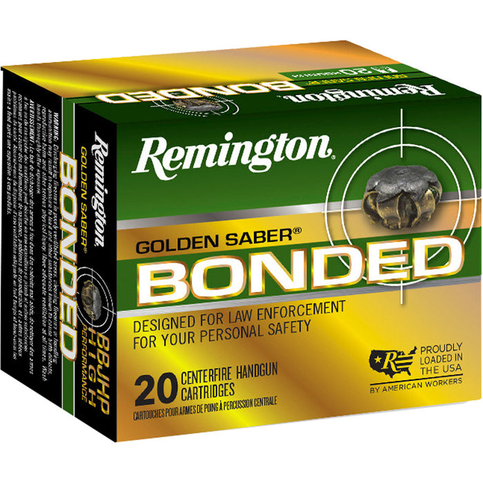 Remington Golden Saber .357 Sig. 125 gr. BJHP Bonded Ammunition 20 Per Box