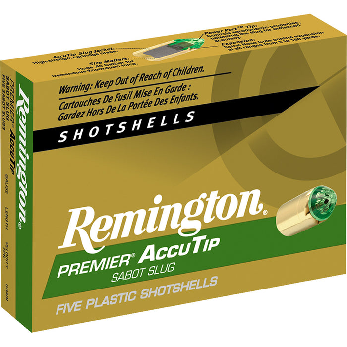 Remington Premier 20 ga. 3 in. 260 gr. AccuTip Sabot Slugs 5 Per Box