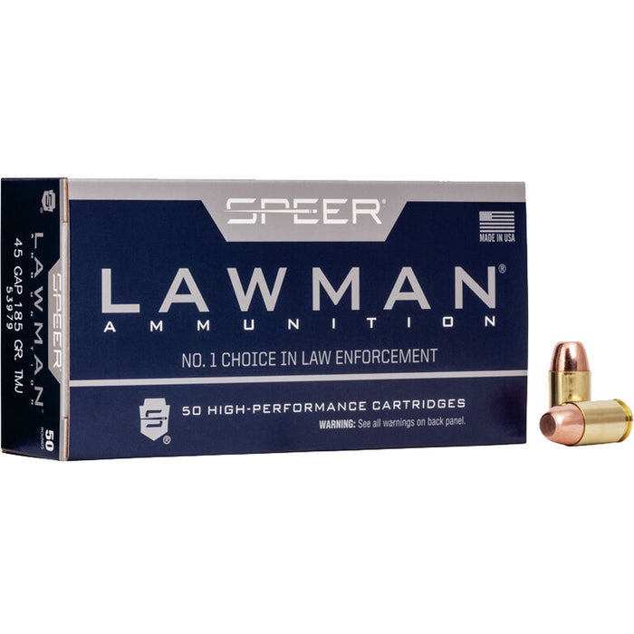 Speer Lawman .45 GAP 185 gr. TMJ 50 Per Box