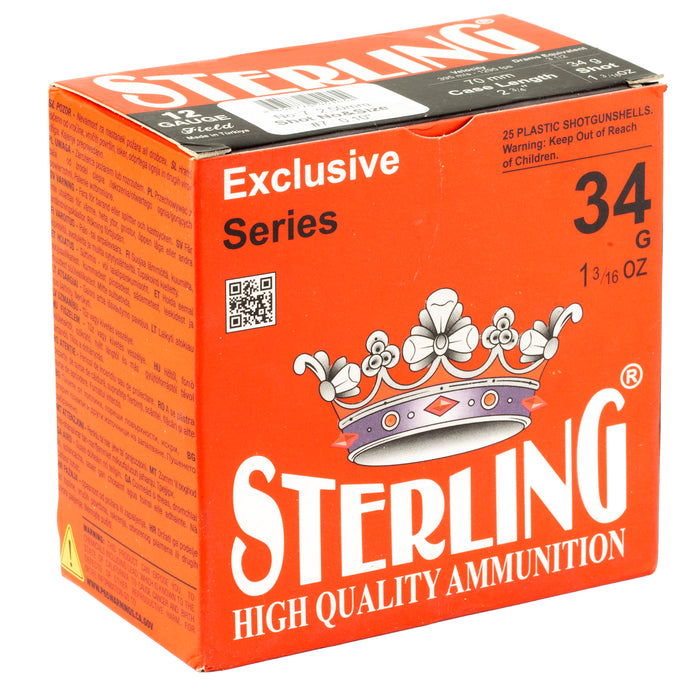 Sterling Exclusive Series 12 Gauge 2.75" #7 1 3/16 oz Shot Shell 25 Round Box