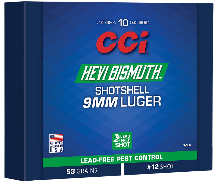CCI 9mm Luger 53 gr Pest Control HEVI-Bismuth 10 Per Box