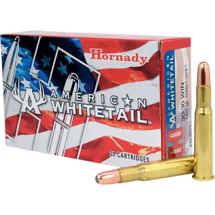 Hornady American Whitetail .30-30 Win 150 gr InterLock Round Nose 20 Per Box