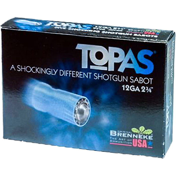 Brenneke TOPAS Sabot Slugs 12ga. 2 3/4 in. 2/3 oz. 5 Round Box
