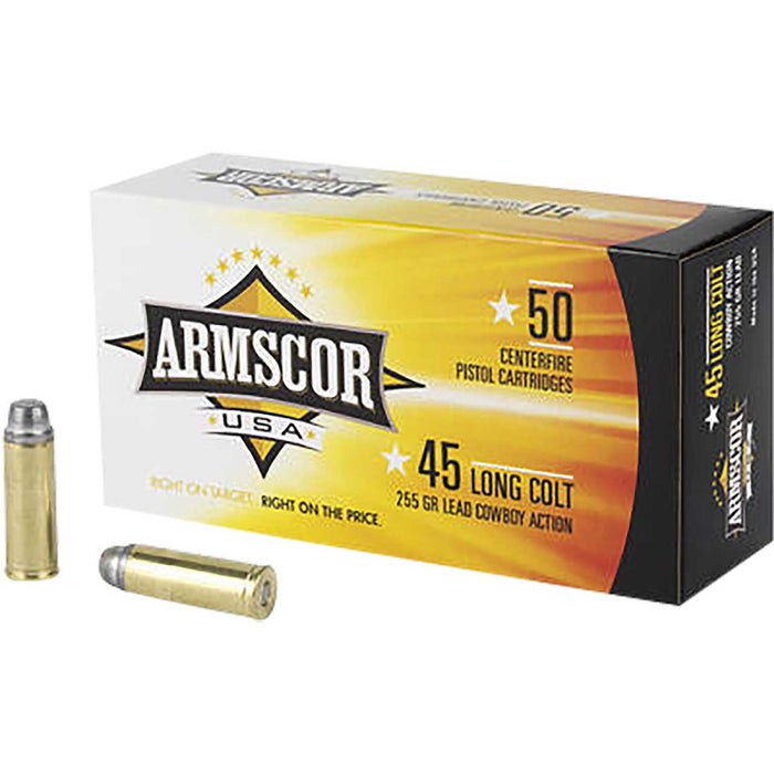 Armscor USA Competition .45 Colt (LC) 225 Gr Lead Nose Cowboy Action Ammunition 50 Per Box