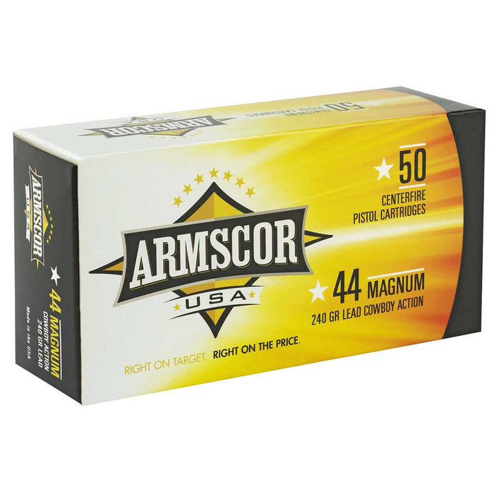 Armscor USA Competition .44 Rem Mag 240 Gr Semi Wadcutter (SWC) 50 Per Box