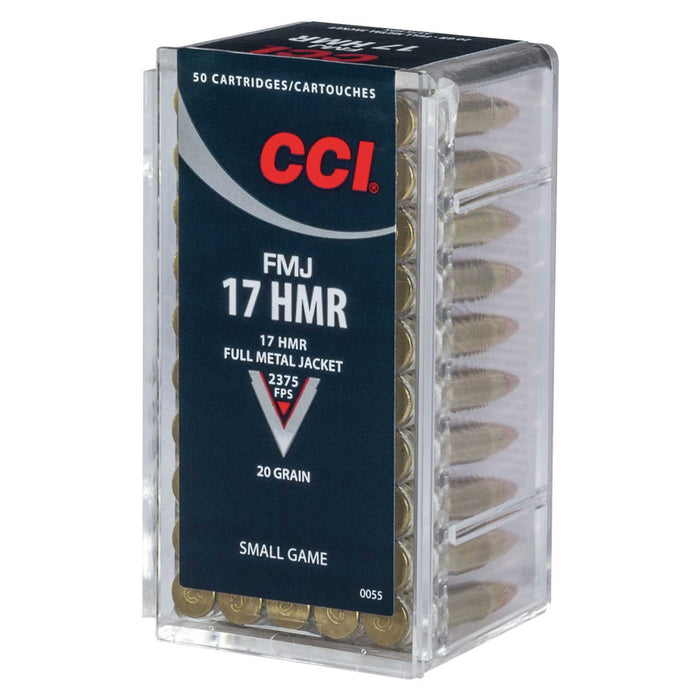 CCI Gamepoint Rimfire .17 HMR 20 gr Full Metal Jacket (FMJ) 50 Per Box