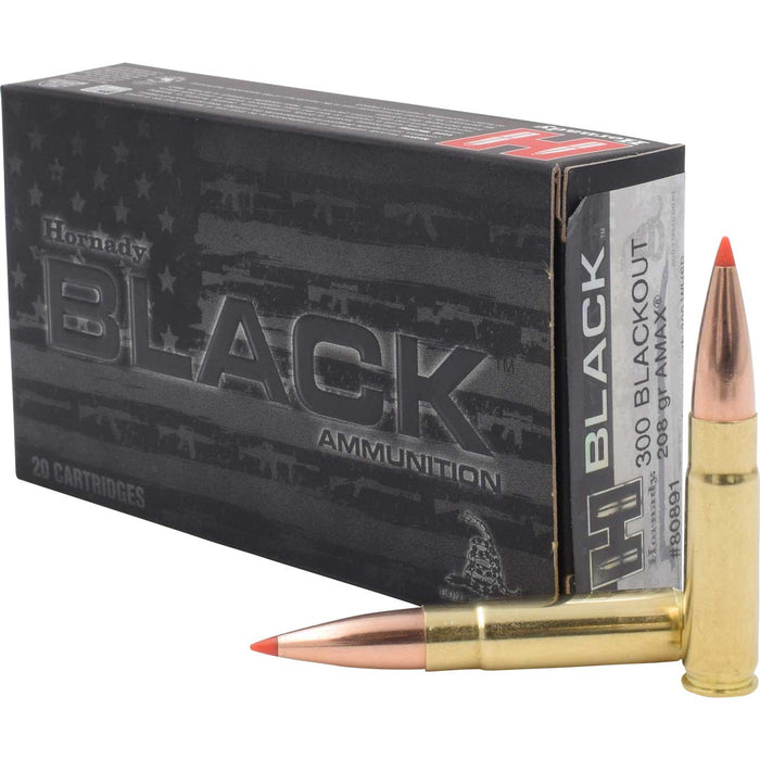 Hornady .300 Blackout 208 gr Black Target A-Max Ammunition - 20 Round Box