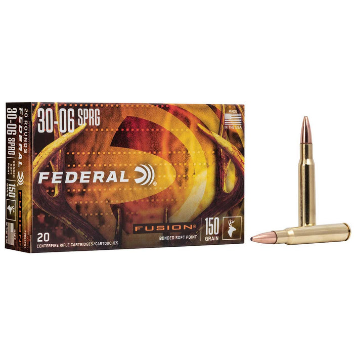 Federal Fusion Hunting .30-06 Springfield 150 gr Fusion Soft Point 20 Per Box