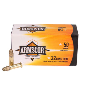 Armscor Precision Competition .22 LR 36 gr High Velocity Hollow Point (HVHP) 50 Per Box