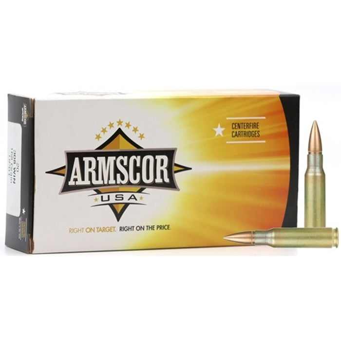 Armscor USA Competition .308 Win 168 gr Hollow Point Boat-Tail (HPBT) 20 Per Box