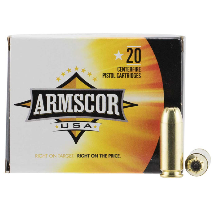 Armscor 10mm Auto 180 gr USA Competition JHP Ammunition - 20 Round Box