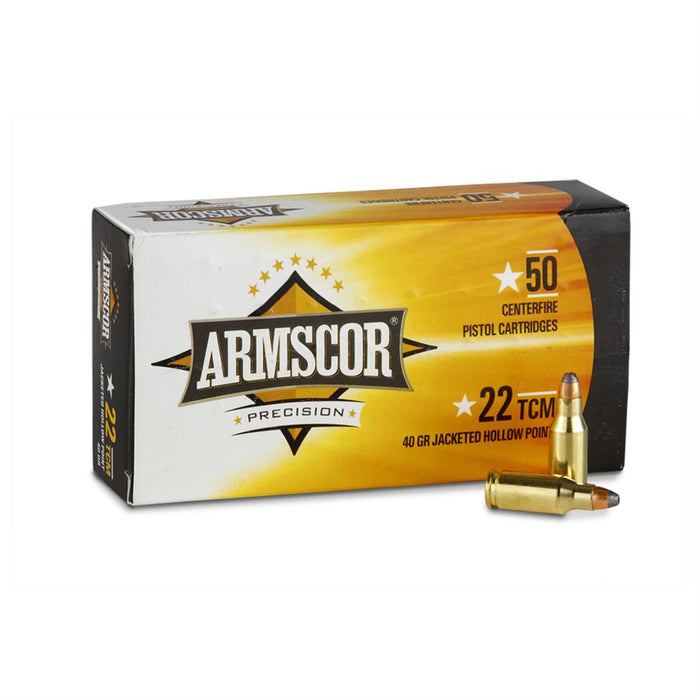 Armscor .22 TCM 40 gr USA Competition JHP Ammunition - 50 Round Box