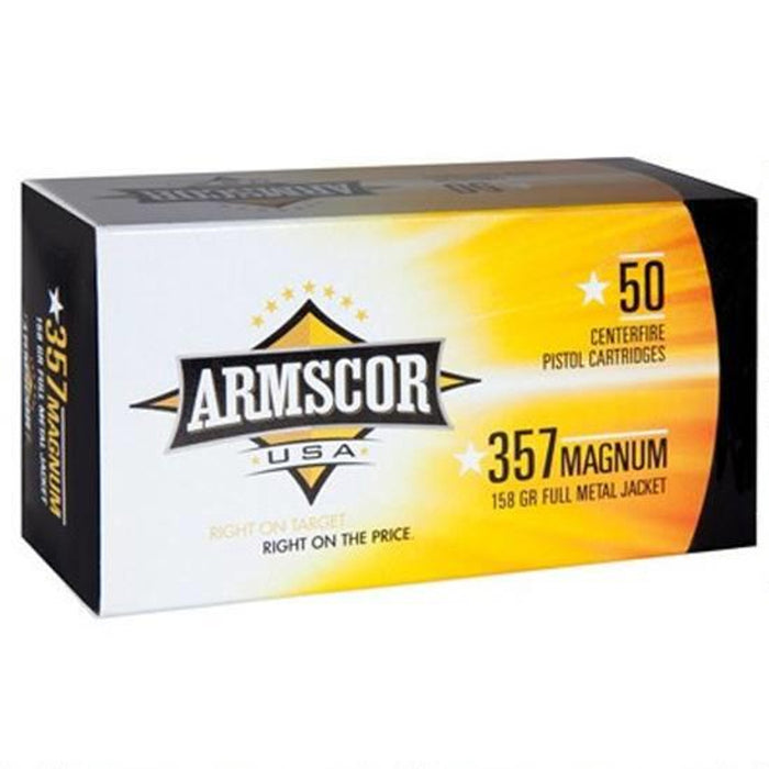 Armscor USA Competition .357 Mag 158 gr Full Metal Jacket (FMJ) 50 Per Box