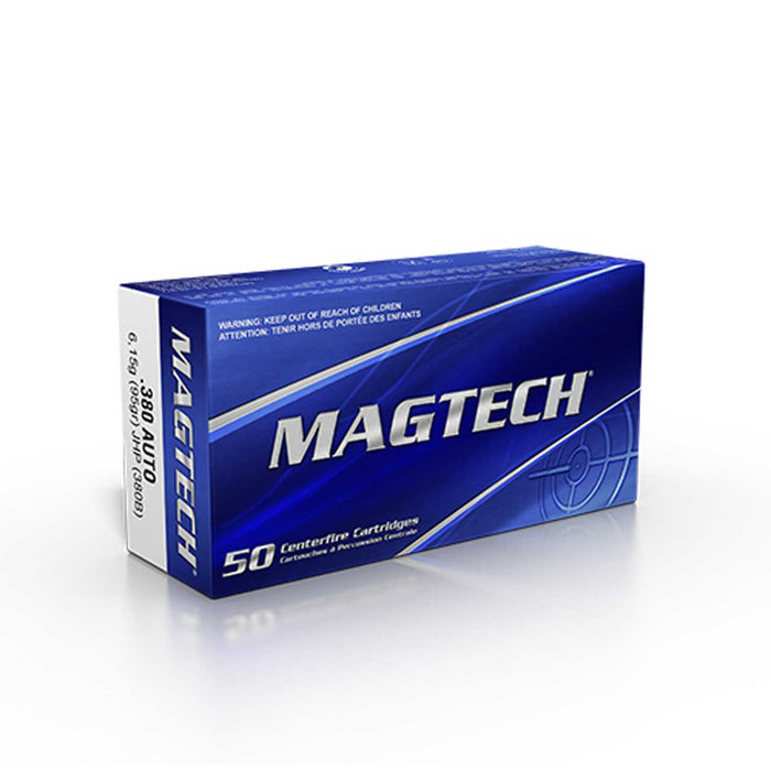 Magtech .380 ACP 95 gr Jacketed Hollow Point Ammunition - 50 Round Box