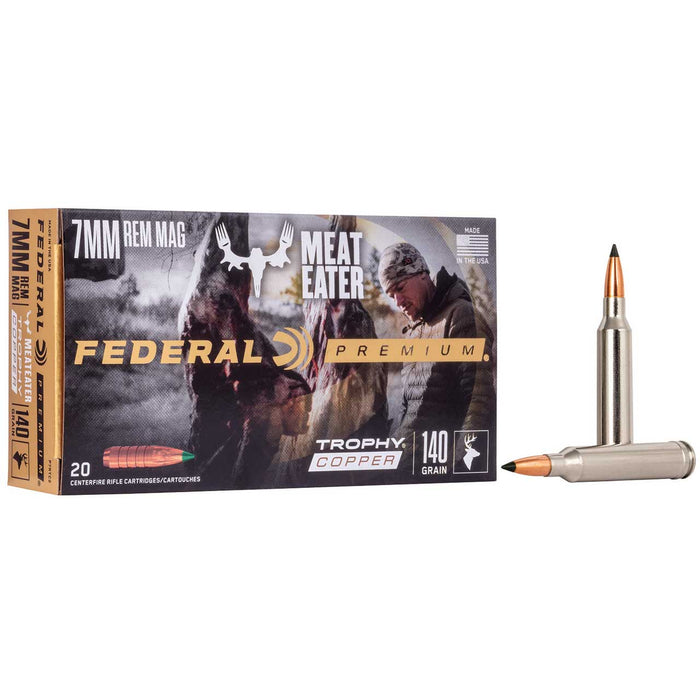 Federal Premium Hunting 7mm Rem Mag 140 gr Trophy Copper (TC) 20 Per Box