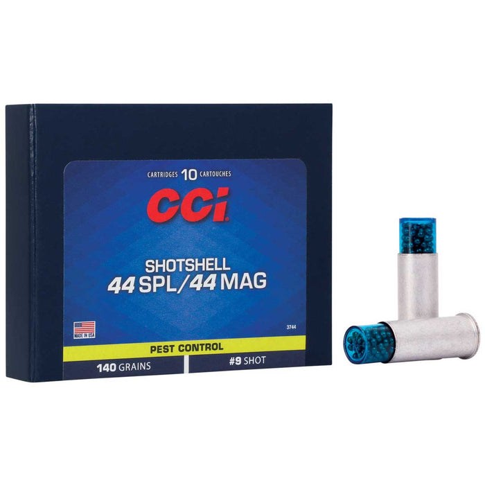 CCI Pest Control Shotshell .44 S&W Spl 140 gr Shotshell #9 Shot 10 Per Box