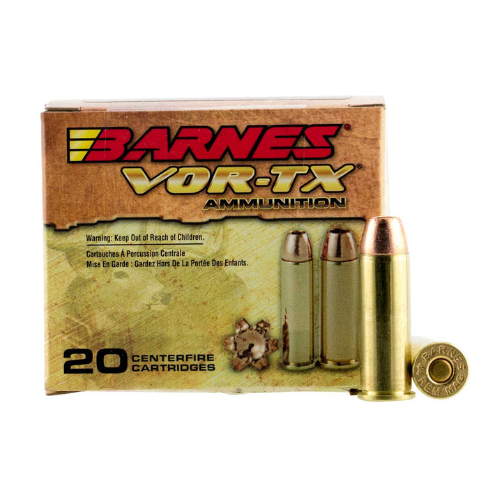 Barnes .44 Rem Mag 225 gr Defense Barnes VOR-TX XPB Ammunition - 20 Round Box