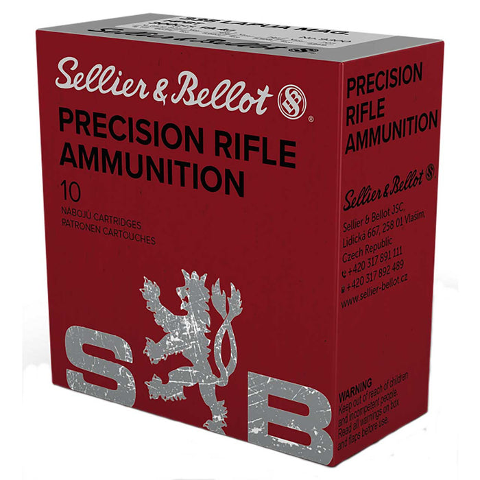Sellier & Bellot .338 Lapua Mag 300 gr Hollow Point Boat-Tail (HPBT) 10 Per Box