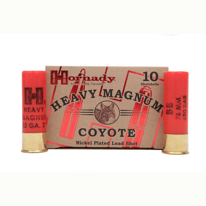Hornady 12 Gauge Heavy Magnum Coyote 3" 1 1/2 oz BB Shot Ammunition - 10 Round Box