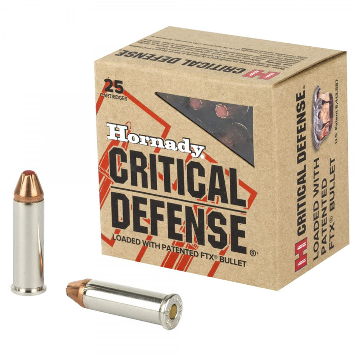 Hornady .38 Special +P 110 gr Critical Defense Flex Tip eXpanding Ammunition - 25 Round Box