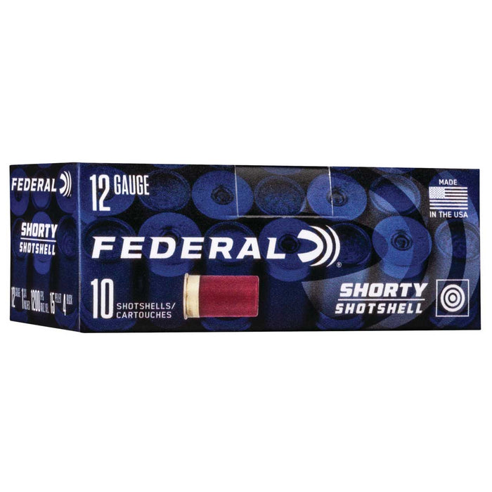 Federal Shorty Mini 12 Gauge 1.75" 15 Pellets 15/16 oz 4 Buck Shot 10 Per Box
